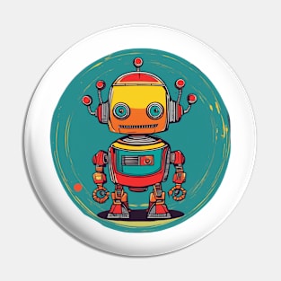 Cute Robot Pin