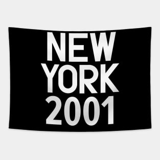 New York Birth Year Series: Modern Typography - New York 2001 Tapestry