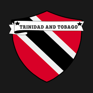 TRINIDAD AND TOBAGO COUNTRY SHIELD, MINIMALIST TRINIDAD AND TOBAGO FLAG, I LOVE TRINIDAD AND TOBAGO , BORN IN T-Shirt