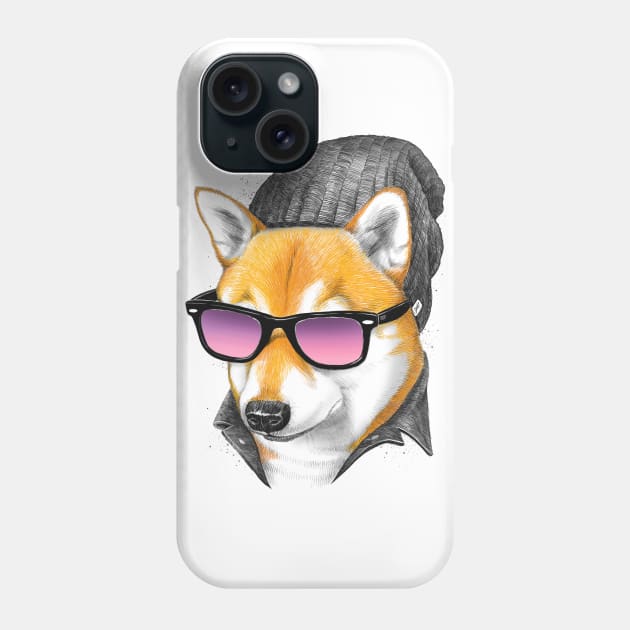 Cool Shiba inu Phone Case by NikKor