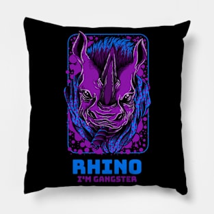 Rhino I'm Gangster Pillow