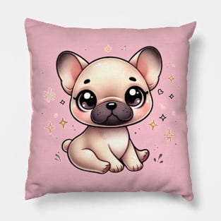 Bulldog French kawaii Pillow