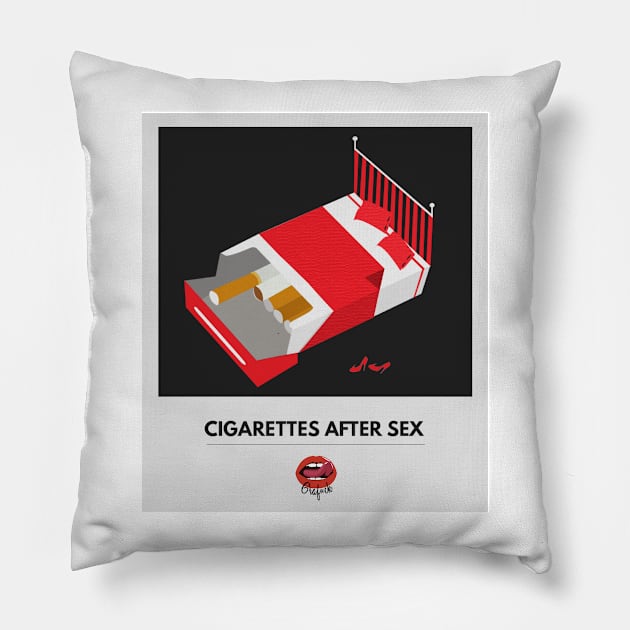 Cigarettes After Sex Pillow by Grafck