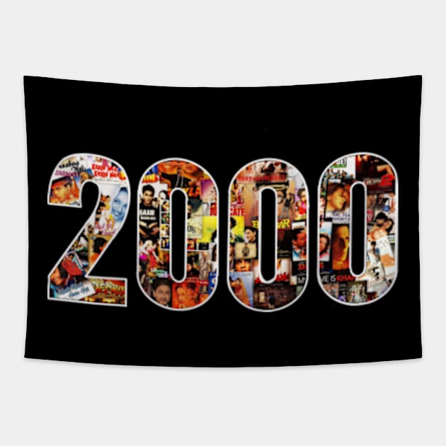 2000 Shahrukh Khan collage Tapestry by SAN ART STUDIO 