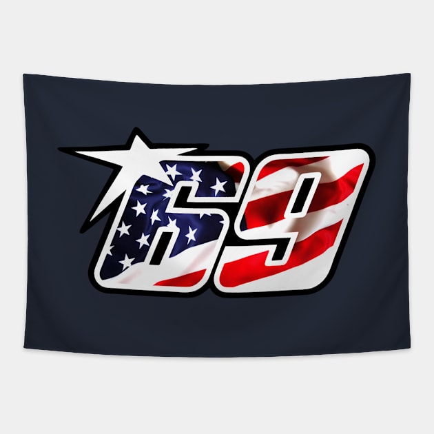 Nicky Hayden 69 Tapestry by brakrot