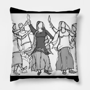 Giddah dancers celebrating Pillow