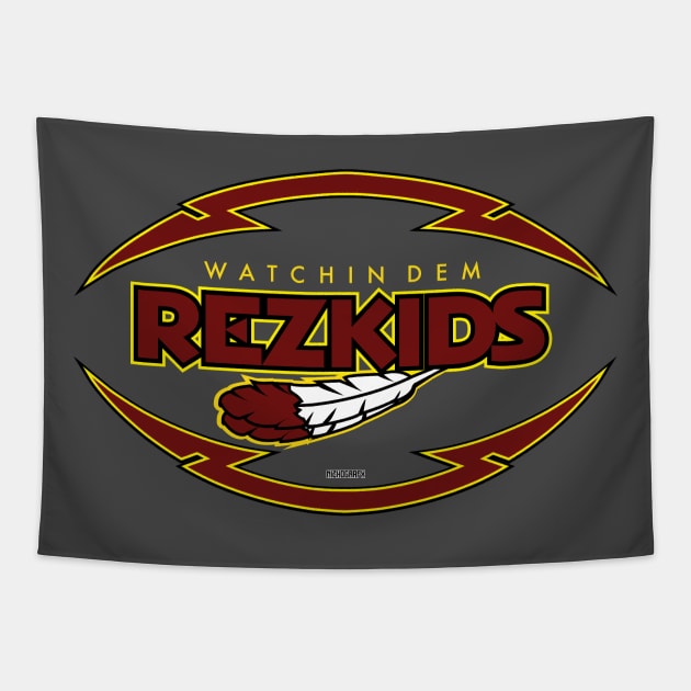 REZKID Football Tapestry by Shawn 