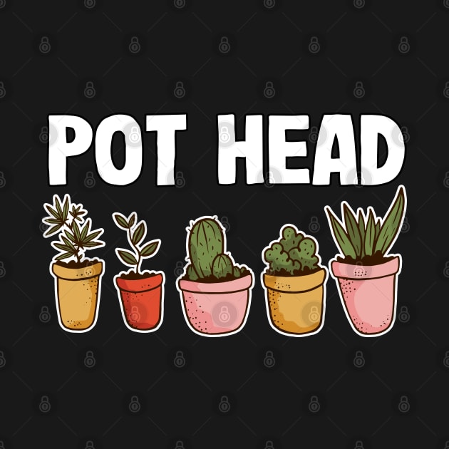 Pot Head Funny Gardening Dad Gift Gardener Plants by Kuehni