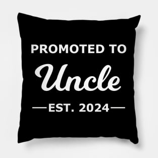 Promoted To Uncle Est. 2024 Pillow