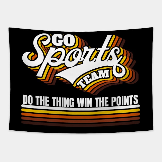 Go Sports Team Tapestry by FullOnNostalgia