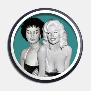 Jayne Mansfield and Sophia Loren Pin