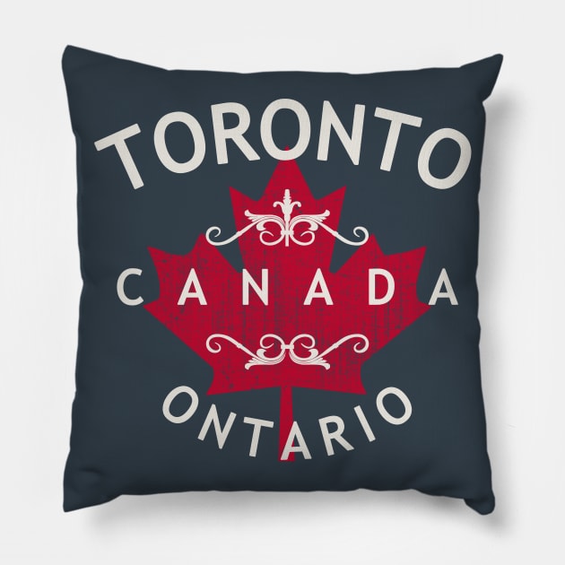 Toronto Ontario Canada Pillow by Designkix