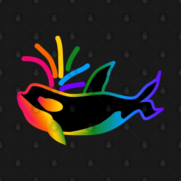 Rainbow Orca by andryn