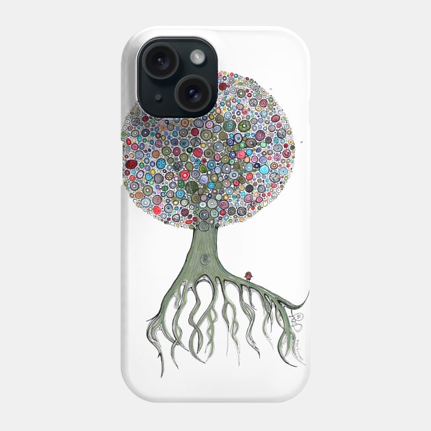 Happy Little Tree Phone Case by jaytees