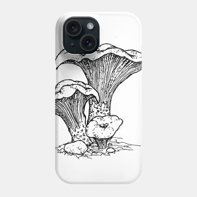 Chanterelle Mushroom Phone Case by mycologist