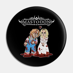 Mastodon horror kids Pin