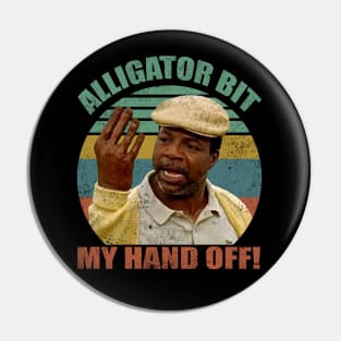 Alligator Bit My Hand Off! 90s Pin