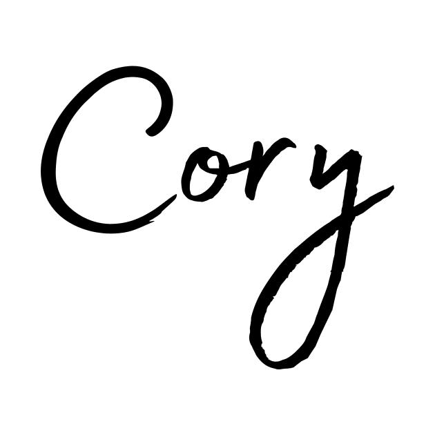 Cory Name Calligraphy by Word Minimalism