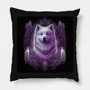 Enigmatic Samoyed Pillow