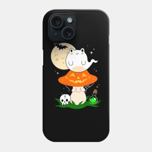 Ghost Frog on Jack'o'lantern Toadstool Phone Case