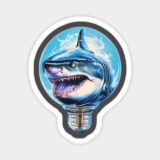 shark in a light bulb Magnet