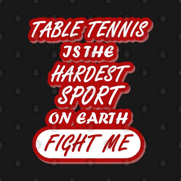 Table Tennis Reaction Women Sports Smiting Team by FindYourFavouriteDesign