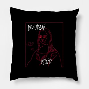 Broken Mind Pillow