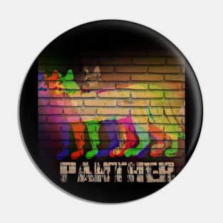 Popart Panther Graffiti Pin