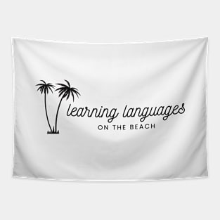 Learning Languages on The Beach Tapestry