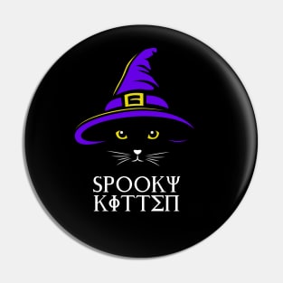 Witch cat Pin