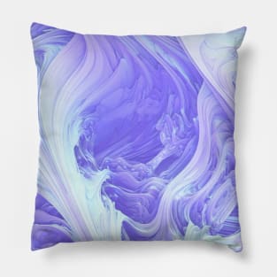 Glacial Mass. Frozen Abstract Art. Pillow