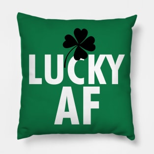 Saint Patrick's Day Funny Shamrock Lucky Irish Meme Pillow