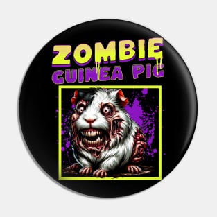 Zombie Guinea Pig funny Pin