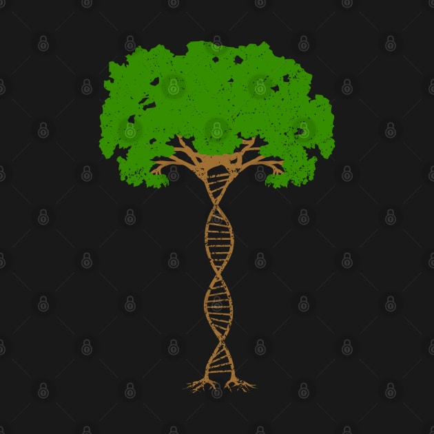 DNA Double Helix Tree - Science Biologist by jkshirts