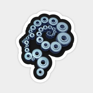 Head Made of Gears Magnet