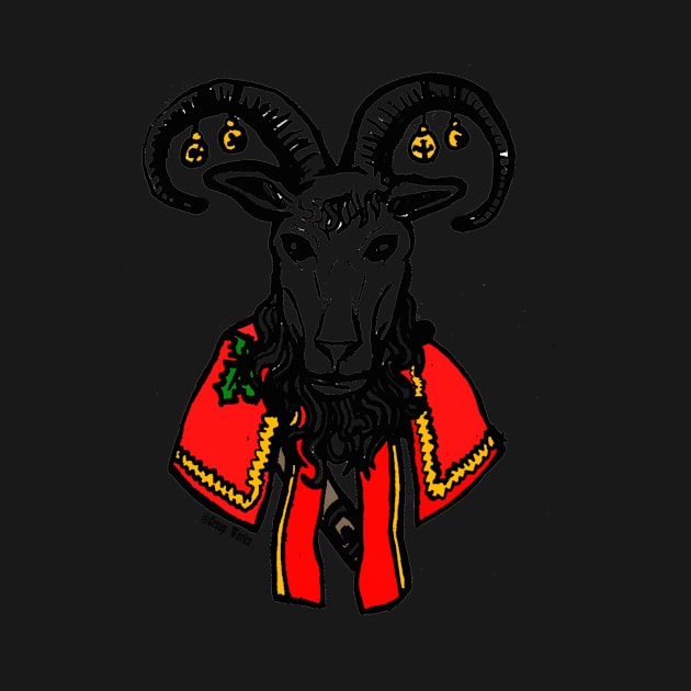 Yule Goat Scandinavian Christmas Spirit by maroonbeard