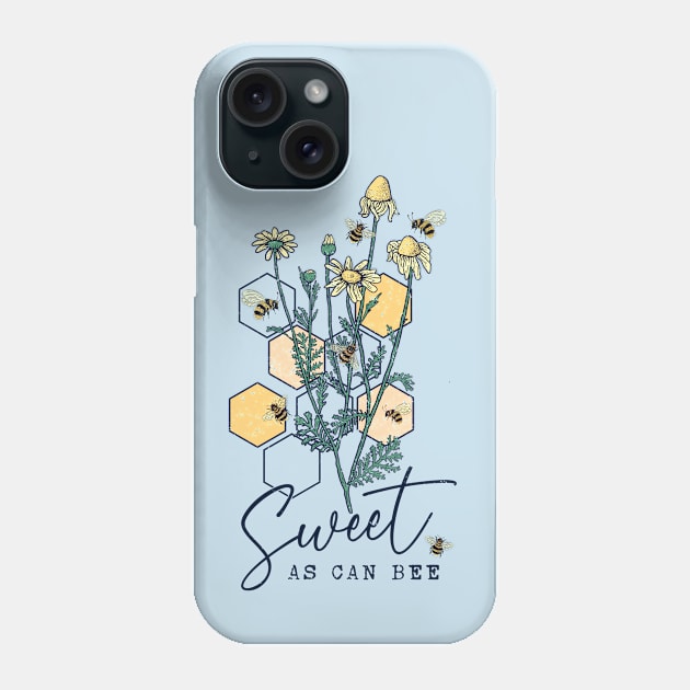 Sweet As Can Bee Phone Case by KayBee Gift Shop