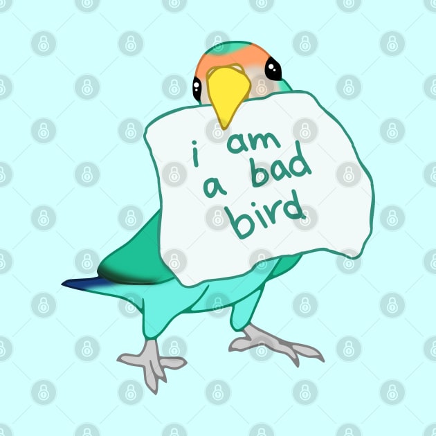 I am a bad Bird Dutch Blue Lovebird by FandomizedRose