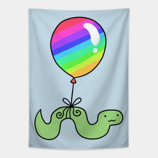 Rainbow Balloon Snake Tapestry