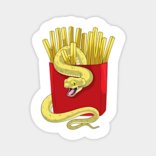 Snake French fries Magnet