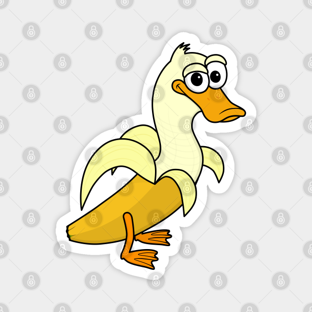 Funny Cartoon Banana Duck Hybrid Humor Meme Banana Duck Duck Ducks
