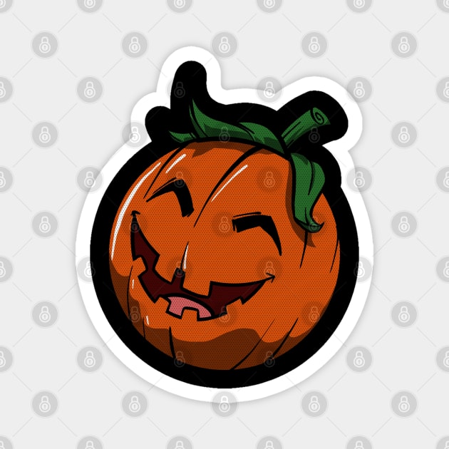 Smiling Pumpkin Magnet by Epic Splash Graphics