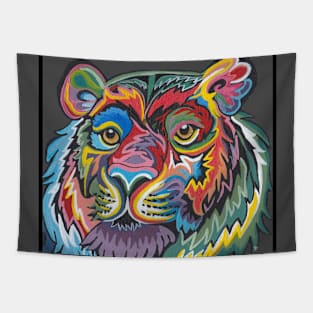 Rainbow Tiger Tapestry