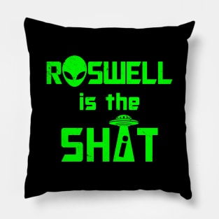 Funny Retro Vintage Alien UFO Roswell Conspiracy Theory I Love Aliens Slogan Pillow