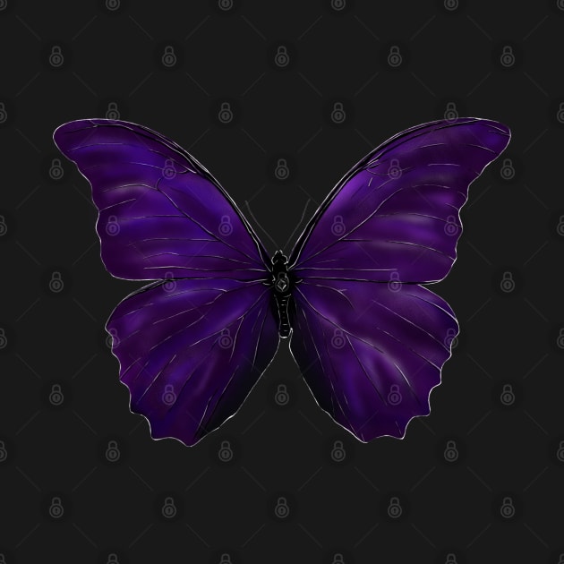 Violet Butterfly realistic by HelenaCooper