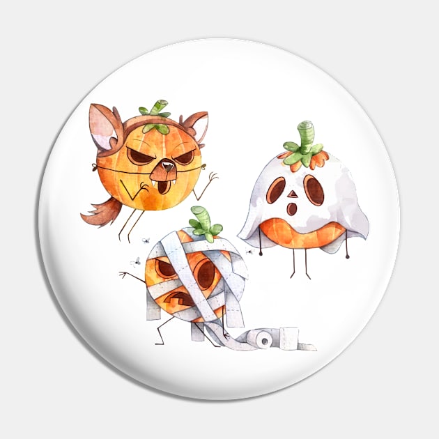 Halloween Pumpkins Costumes Pin by Mako Design 