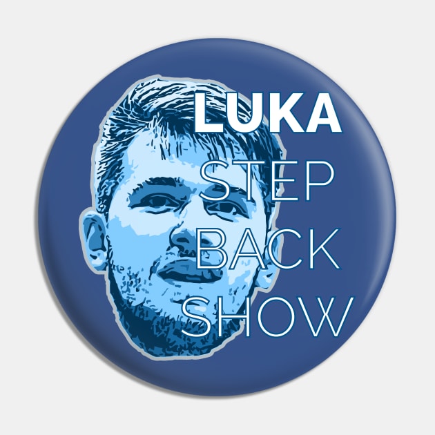Luka Doncic Step Back Show Pin by locusDesign