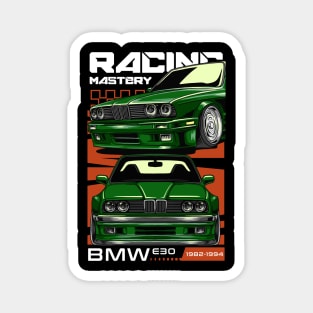 BMW E30 Racing Mastery Magnet