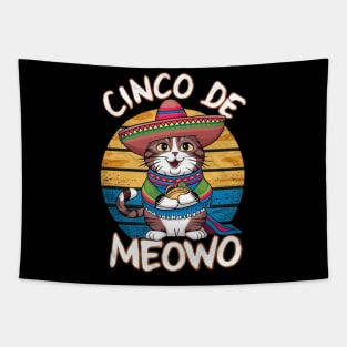 Cinco De Meowo Tapestry