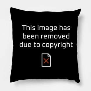 Copyright Claim (White Text) Pillow